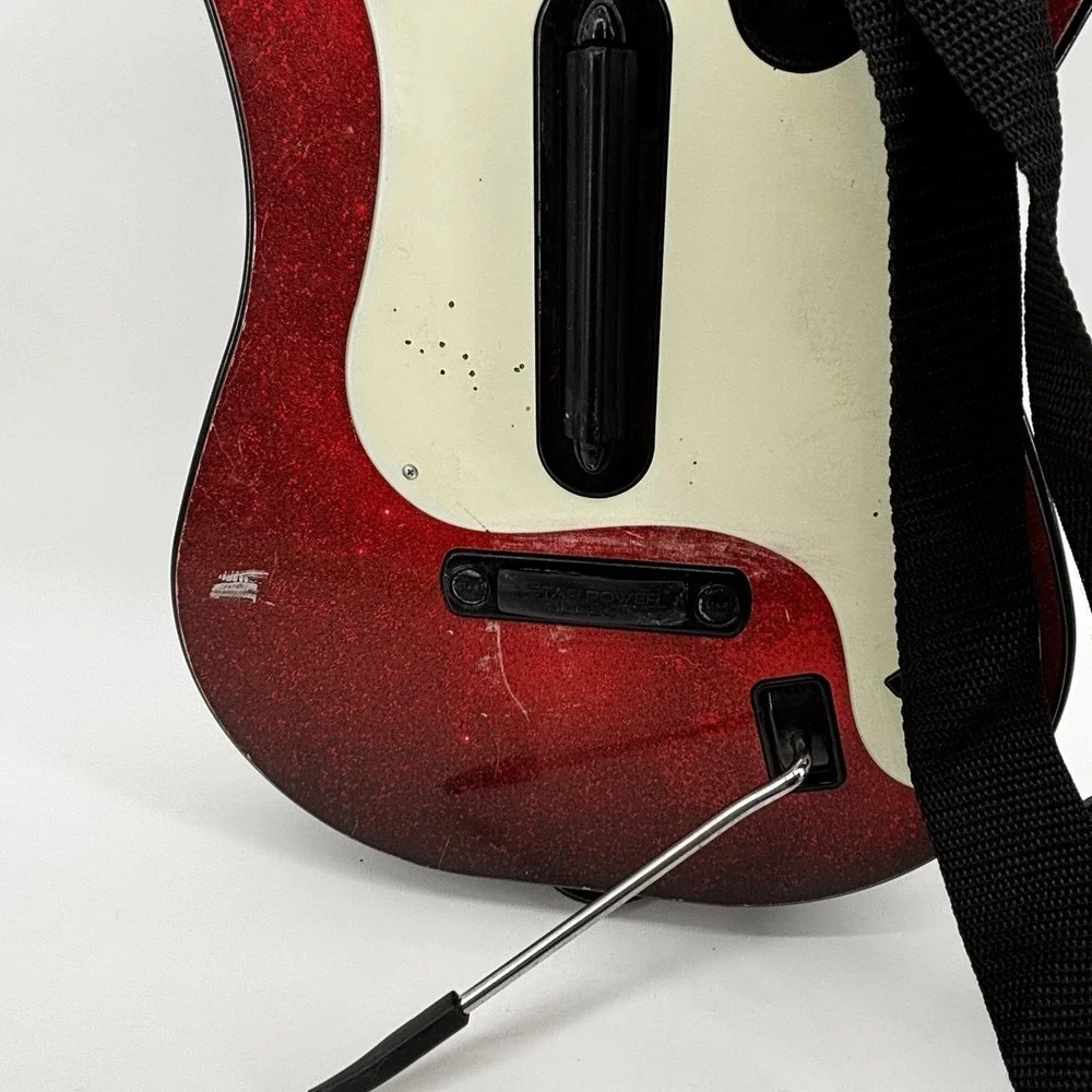 Guitar Band Hero 5 Red Guitar Nintendo Wii Untested